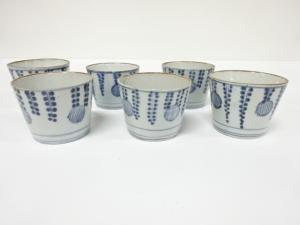 古伊万里　染付　蕎麦猪口　6客